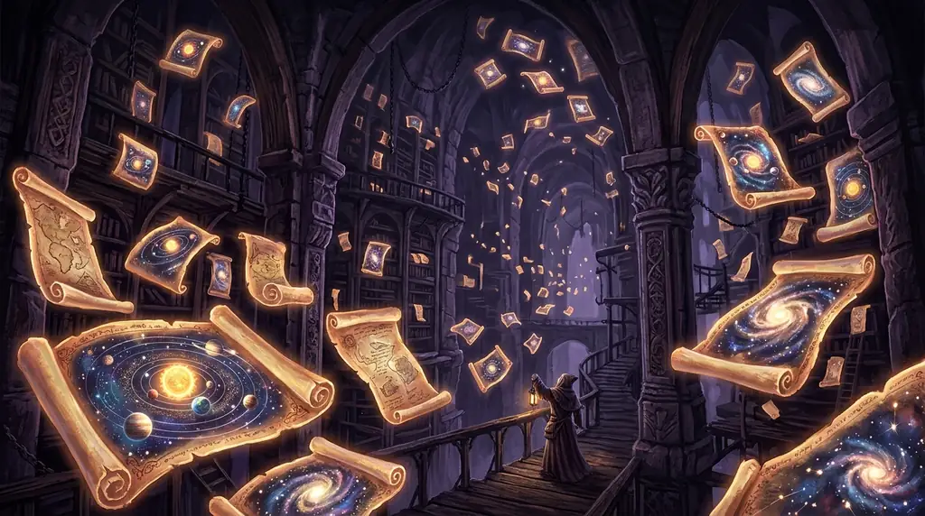 Ancient Star Map Parchment